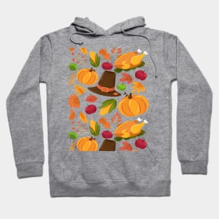 thanksgiving turkey pattern Hoodie